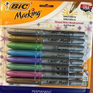 4 sets of Metallic marker and pencil crayon ALL NEW !!